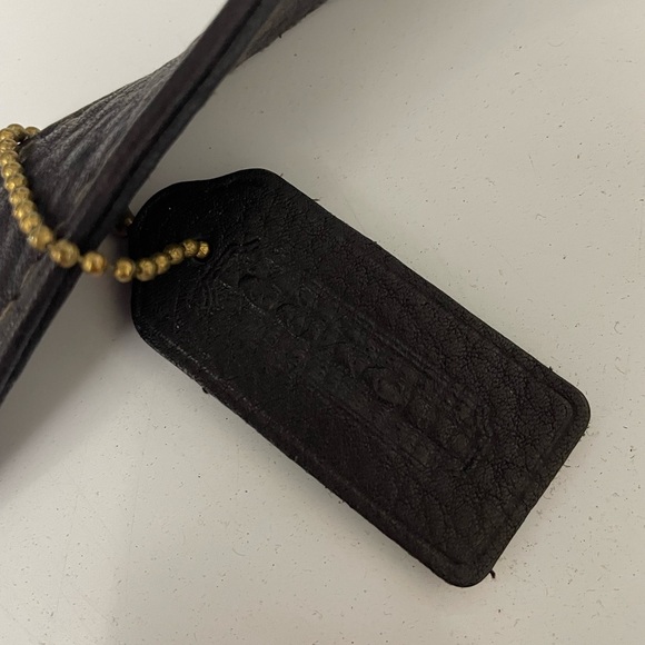 BROWN PEBBLE LEATHER COACH BAG - Picture 8 of 9